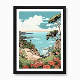 Okinawa Islands In Okinawa, Ukiyo E Drawing 2 Art Print