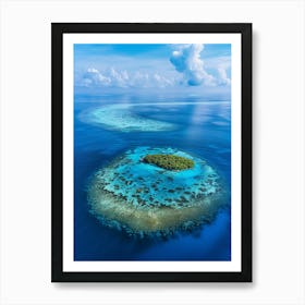 Island In The Maldives 17 Art Print