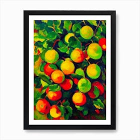 Gooseberry Fruit Vibrant Matisse Inspired Painting Fruit Art Print