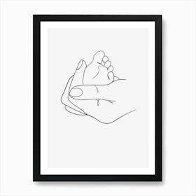 Baby'S Foot Mothers day Art Print