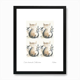 Cute Animals Collection Kitten 7 Art Print