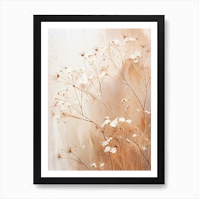Boho Dried Flowers Gypsophila 4 Art Print