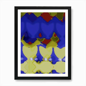 Abstract Hearts 1 Art Print