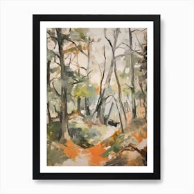 Autumn Fall Forest Pattern Painting 14 Art Print