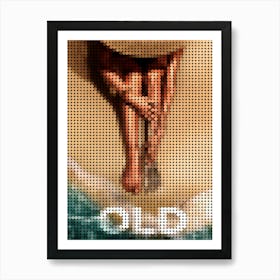 Old In A Pixel Dots Art Style Art Print