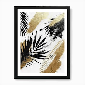 Palm Leaves Canvas Print 2 Art Print