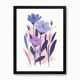 Watercolor Flowers 33 Art Print