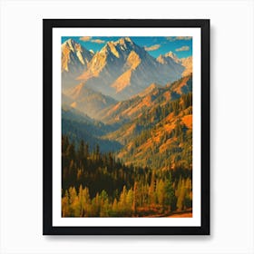 Sequoia National Park 2 United States Of America Vintage Poster Art Print