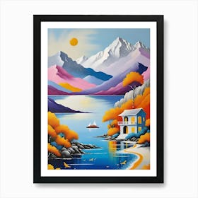 House On The Lake Art Print