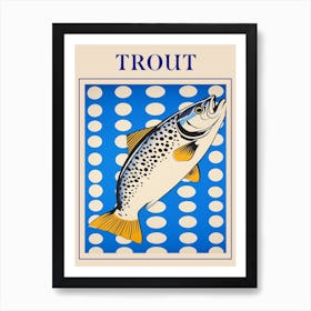 Trout Seafood Poster Art Print