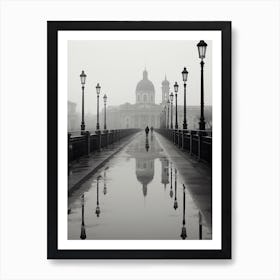 Turin, Italy,  Black And White Analogue Photography  1 Art Print