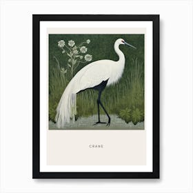 Ohara Koson Inspired Bird Painting Crane 2 Poster Art Print