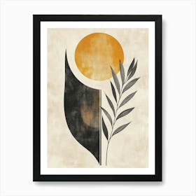 Sun And Leaf Art Print