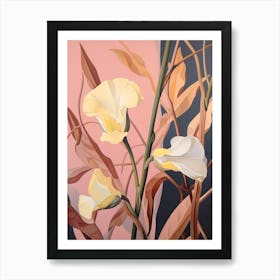 Sweet Pea 2 Flower Painting Art Print