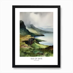 Isle Of Skye 1 Watercolour Travel Poster Art Print