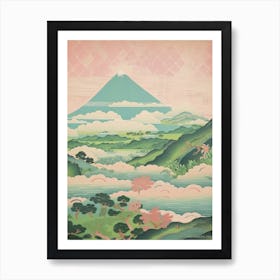 Mount Kaimon In Kagoshima, Japanese Landscape 4 Art Print