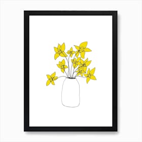 Daffodils Yellow Art Print