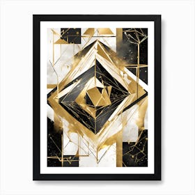 Geometric Abstract Painting Art Print