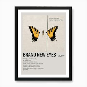 Brand New Eyes Paramore Brand New Eyes 2009 Poster 1 Art Print