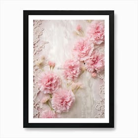 Pink Carnations 2 Art Print