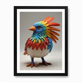 Bird With Feathers Art Print