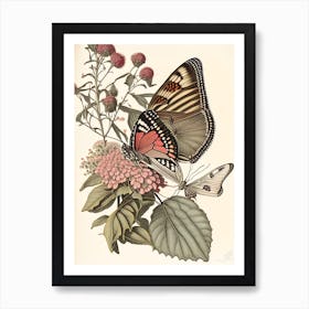 Butterfly In Migration Andy Warhol Inspired 1 Art Print