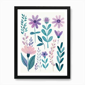 Watercolor Flowers 36 Art Print