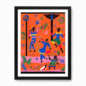 Cricket In The Style Of Matisse 3 Art Print