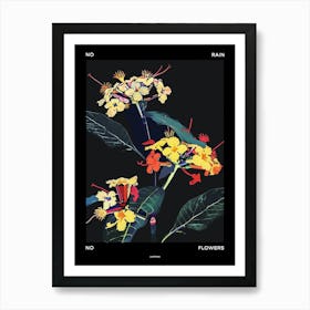 No Rain No Flowers Poster Lantana 3 Art Print