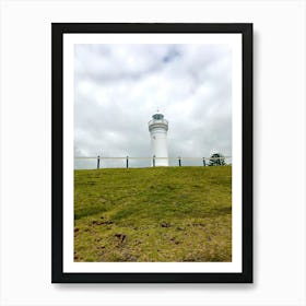 Lighthouse On The Hill Art Print