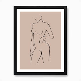 Nude Women Line 2 Art Print