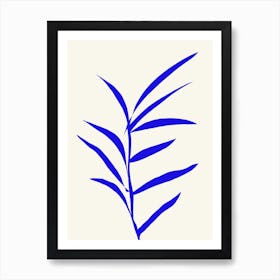 Matisse Style blue wall print Art Print