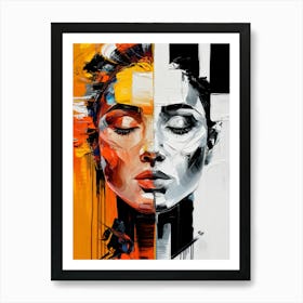 Abstract Of A Woman 3 Art Print