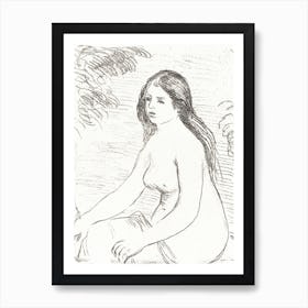 Seated Nude Woman (1906), Pierre Auguste Renoir Art Print