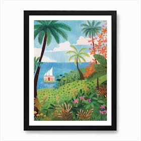 Tropical Villa House 3 Art Print