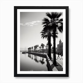 Palma De Mallorca, Spain, Mediterranean Black And White Photography Analogue 4 Art Print