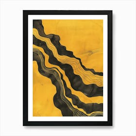 'Black And Yellow' 1 Art Print