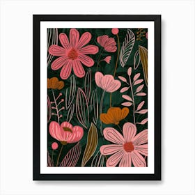 Floral Pattern 7 Art Print