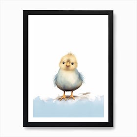 Cute Chick Scandinavian Style Illustration 2 Art Print