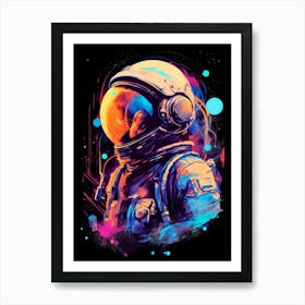 Astronaut In Space 5 Art Print