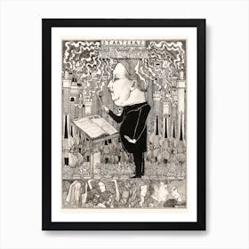 Conductor With Violins And Smoking Chimneys Behind, Jan Toorop Art Print