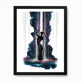 Abstract Waterfall Art Print