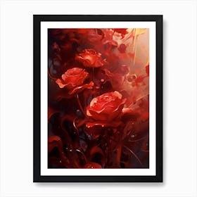 Red Roses Art Print