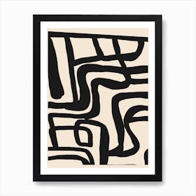 Abstract Lines 32 Art Print