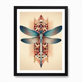Dragonfly Geometric 10 Art Print