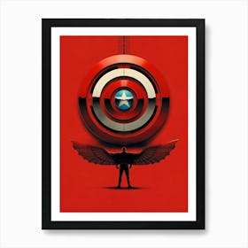 Captain America Shield Art Print