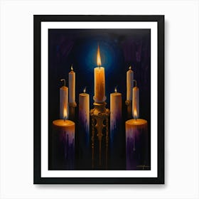 Candles Of The Night Art Print