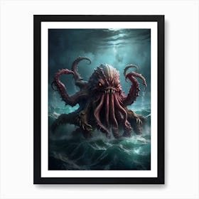 Octopus Art Print Art Print