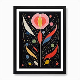 Tulip 4 Hilma Af Klint Inspired Flower Illustration Art Print