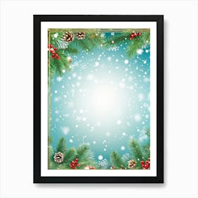 Season Background Holiday Merry Ornament Text New Year Decorating Eve Happy Design Card (17) Art Print